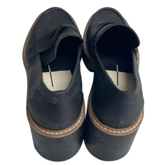 Dolce Vita Halona Black Chunky Loafers Sz 8 - Picture 3 of 6